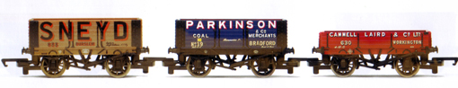 Sneyd, Parkinson, Cammell Laird Open Wagons - Three Wagon Pack (Weathered)