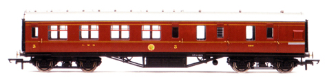 L.M.S. Standard Period 3 Corridor Brake 3rd Class Coach