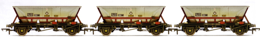 B.R. 32.5T MGR Coal Hoppers (HAA) - Three Wagon Pack (Weathered)