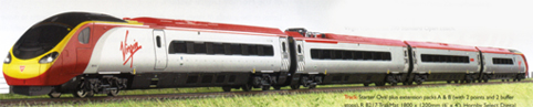 Virgin Trains Pendolino - Digital Train Set