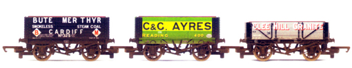 Bute Merthyr, C&G Ayres and Clee Hill Granite Private Owner Wagons - Three Wagon Pack (Weathered)