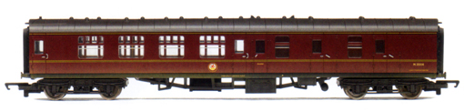 Hornby R4154 NSE Mk2A Brake 1st Coach Network SouthEast 17057 weathered e 