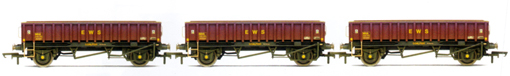 EWS 2 Axle Coalfish Box Open Wagons (MHA) - Three Wagon Pack (Weathered)