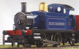 0-4-0T Locomotive - Blue Diamond