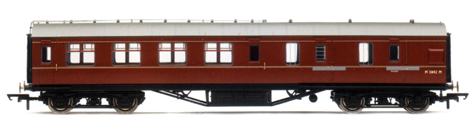 B.R. (Ex L.M.S.) Corridor Brake 3rd Class Coach