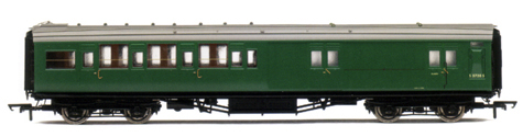 B.R. (Ex S.R.) 4 Compartment Brake 3rd Class Coach