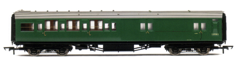 B.R. (Ex S.R.) 4 Compartment Brake 3rd Class Coach