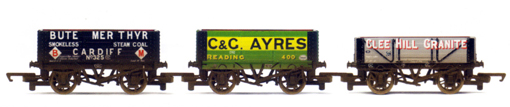 Bute Merthyr, C&G Ayres and Clee Hill Granite Private Owner Wagons - Three Wagon Pack (Weathered)