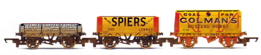 James Carter, Spiers and Colemans Mustard Works Private Owner Wagons - Three Wagon Pack (Weathered)