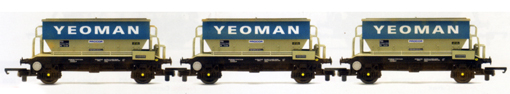 Yeoman PGA Hoppers - Three Wagon Pack (Weathered)